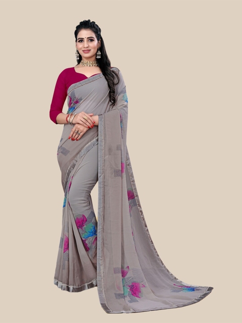 

UNITED LIBERTY Women Grey Sarees