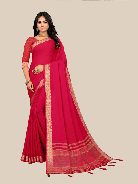 

UNITED LIBERTY Women Pink Sarees
