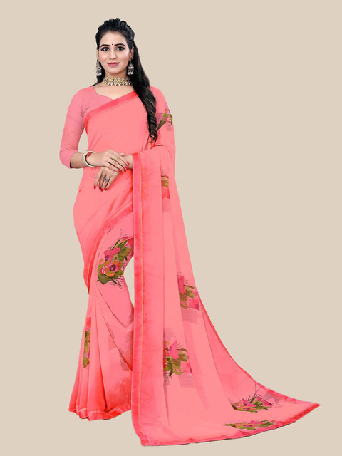 

UNITED LIBERTY Women Pink Sarees
