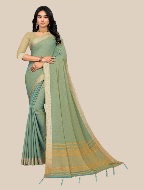 

UNITED LIBERTY Women Olive Sarees