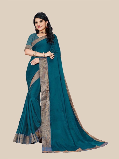 

UNITED LIBERTY Women Blue Sarees