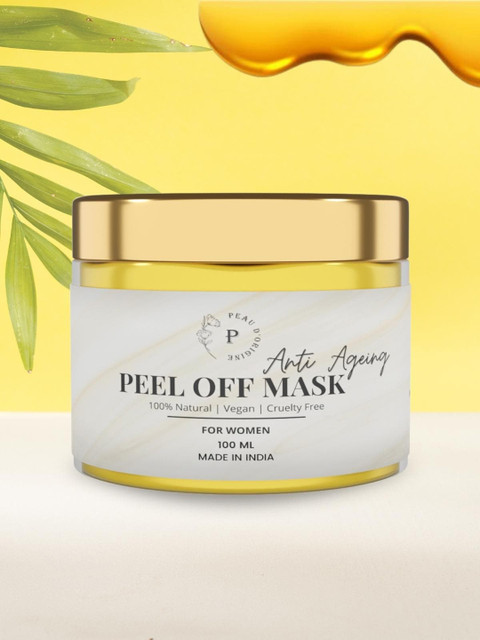 

Peau D'origine 100% Natural Anti-Ageing Peel Off Mask with Hyaluronic Acid - 100 ml, Off white