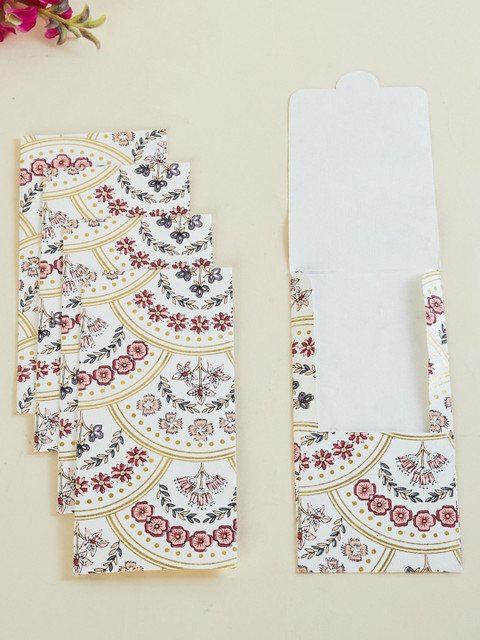 

Home Centre Set of 5 White Printed Paper Money Envelope