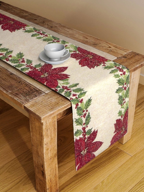 

KLOTTHE Multi-Coloured Floral Printed Table Runner