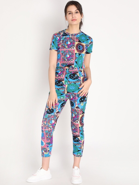 

Chkokko Women Multicoloured Printed Co-Ord Set, Multi