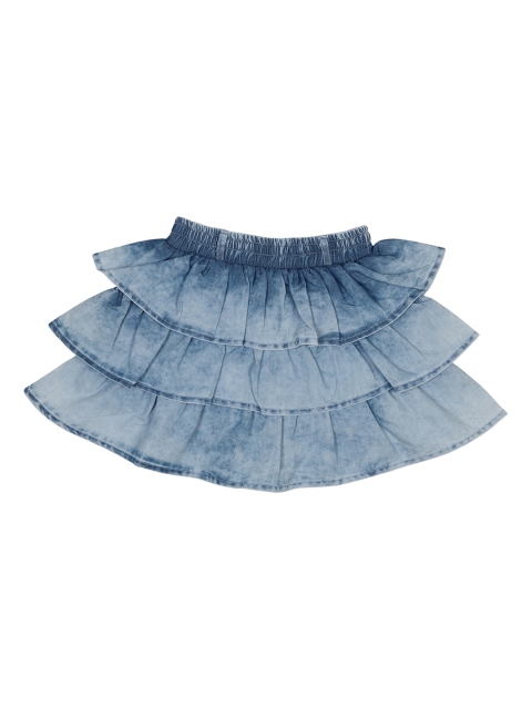 

Albion Girls Blue Solid A-Line Skirts
