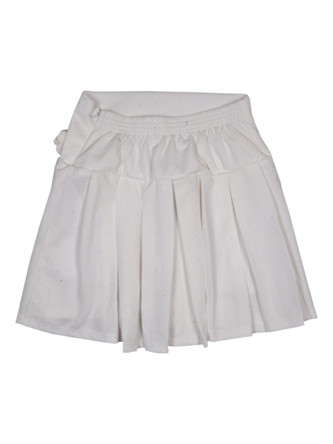 

Albion Girls White Flared Cotton Skirts