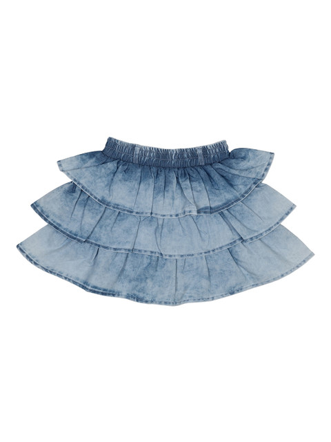 

Albion Girls Blue Solid Denim Skirt