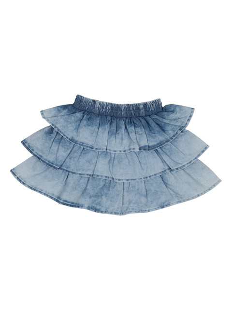 

Albion Girls Blue Solid Denim Skirt