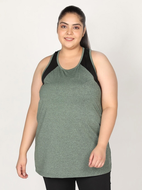

Chkokko Lime Green & aquifer Tank Top