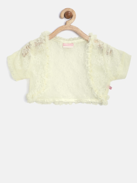 

Peppermint Girls Cream-Coloured Lace Shrug
