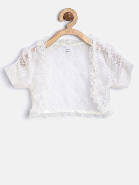 

Peppermint Girls Off-White Lace Shrug