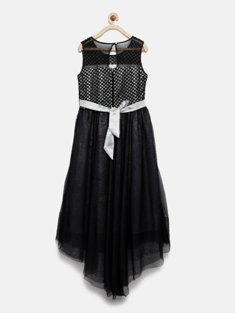 

Peppermint Girls Black Fit & Flare Dress