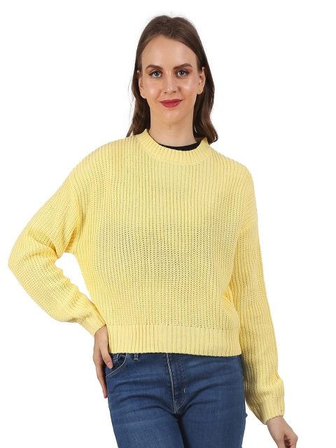 

NoBarr Women Yellow Sweaters