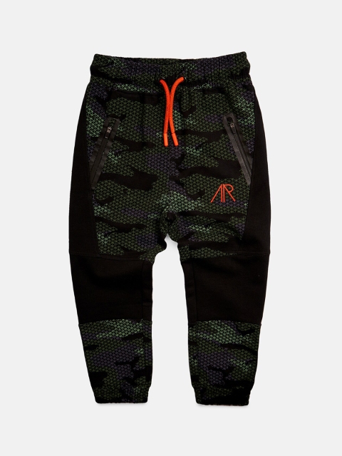 

Angel & Rocket Boys Black Printed Joggers Trousers