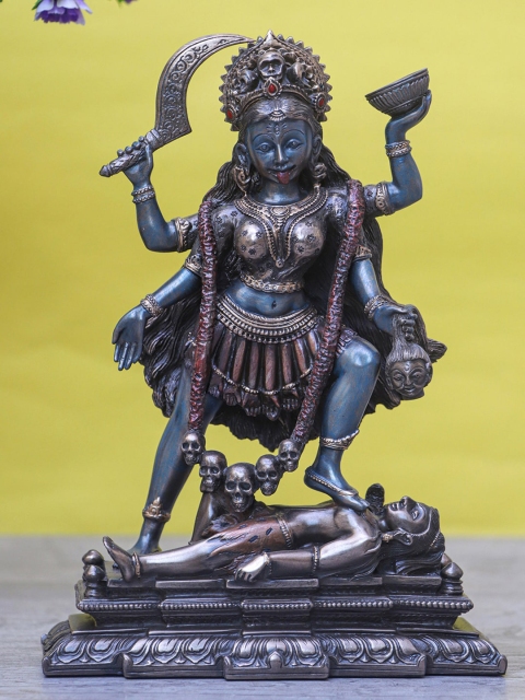

StatueStudio Bronze-Toned Kali Maa Idol Showpiece