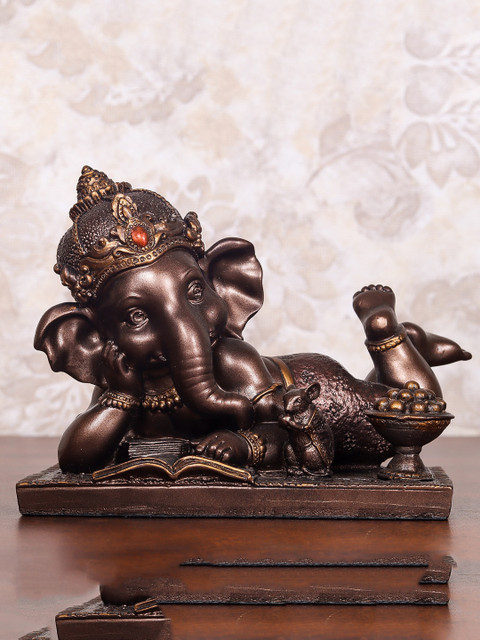 

StatueStudio Gold-Toned Bal Ganesha Statue Showpieces