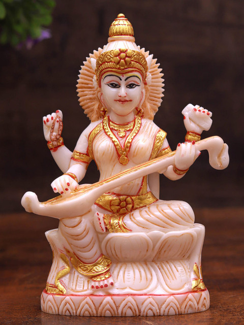 

StatueStudio White Laxmi Idol Showpieces