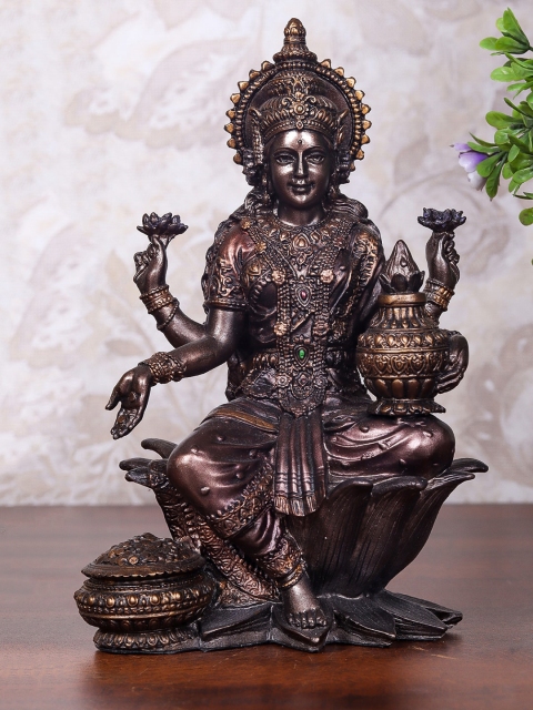 

StatueStudio Bronze-Toned Resin Laxmi Statue