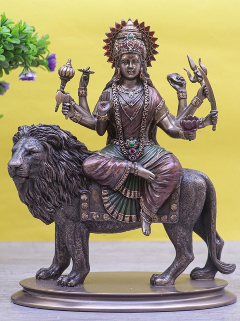 

StatueStudio Bronze Toned Resin Durga Idol