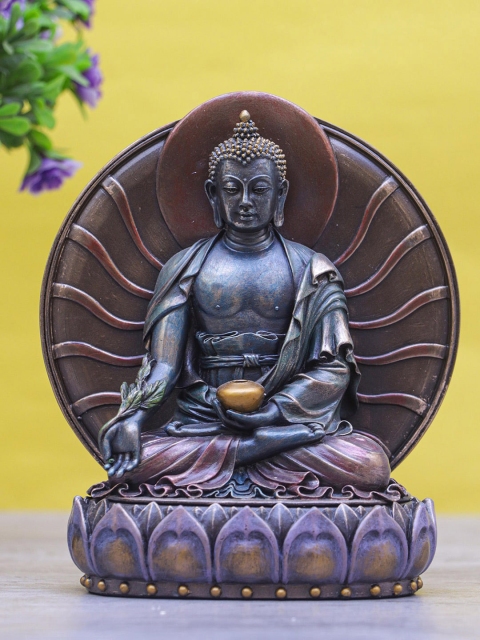 

StatueStudio Bronze-Toned Buddha Statue Showpiece