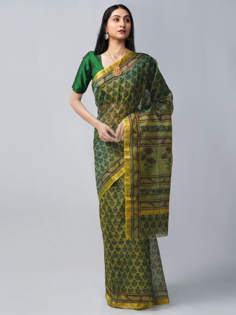 

Unnati Silks Women Green Sarees