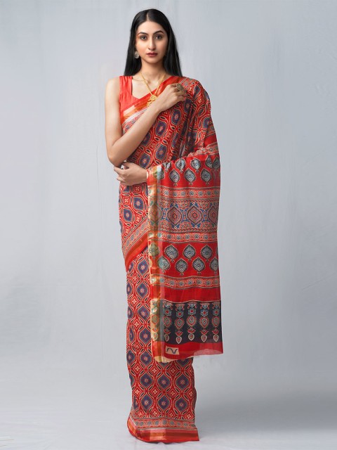 

Unnati Silks Women Red Sarees