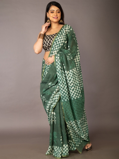 

Unnati Silks Women Green Sarees