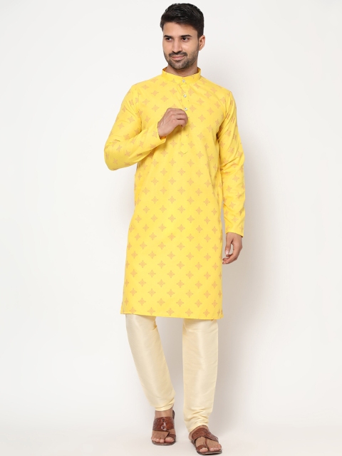 

PEONY SMART WORLD Men Yellow Kurta with Pyjamas