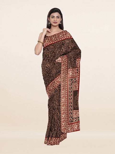 

Pothys Women Brown Sarees
