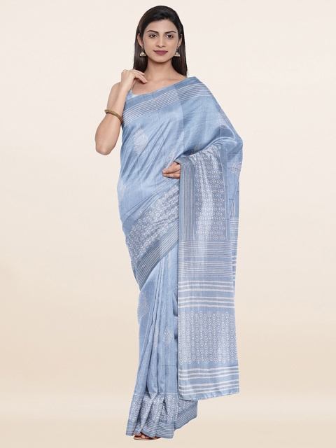 

Pothys Women Blue Sarees
