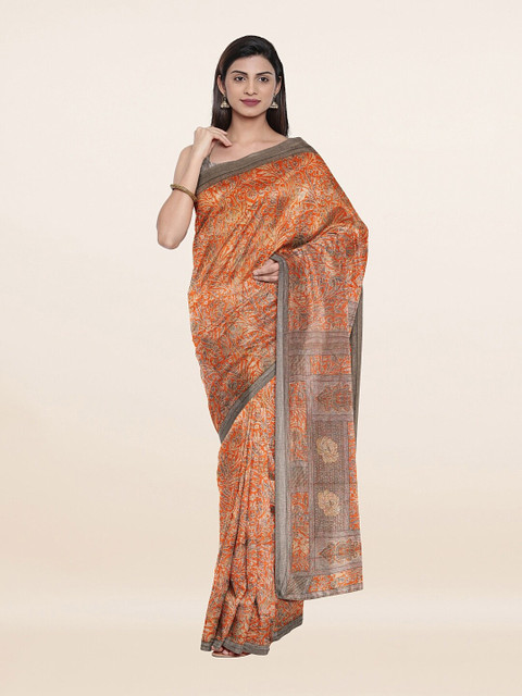 

Pothys Women Orange Sarees