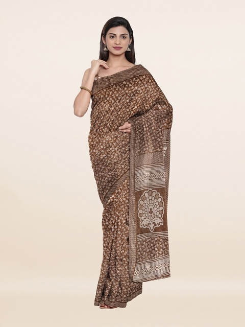 

Pothys Women Brown Sarees