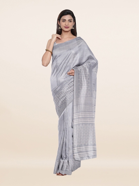 

Pothys Women Grey Sarees