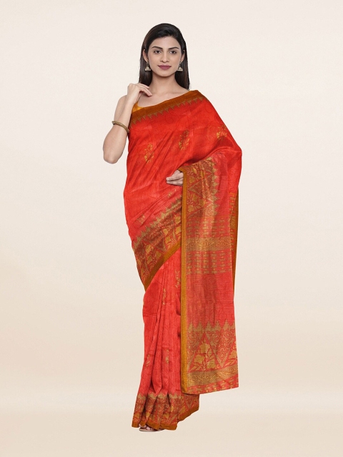 

Pothys Women Peach Sarees