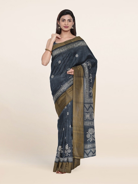 

Pothys Women Grey Sarees