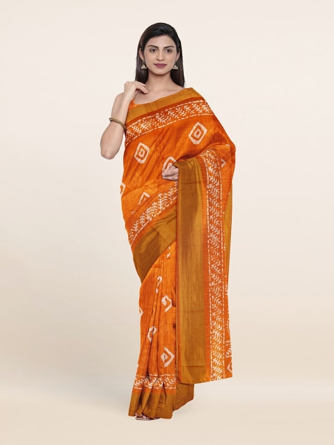 

Pothys Women Orange Sarees