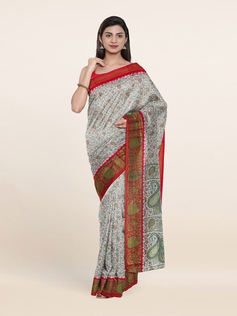 

Pothys Women Off White Sarees
