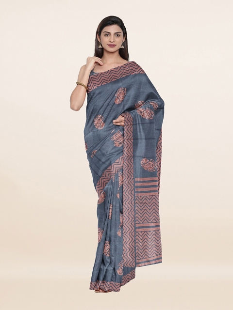 

Pothys Women Grey Sarees