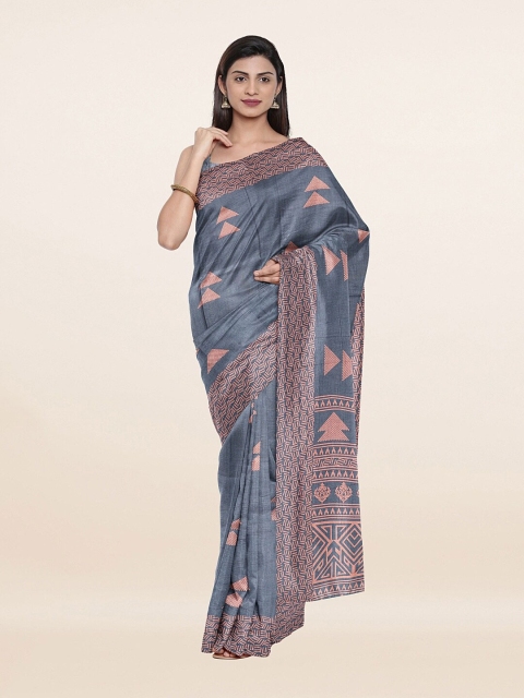 

Pothys Women Grey Sarees