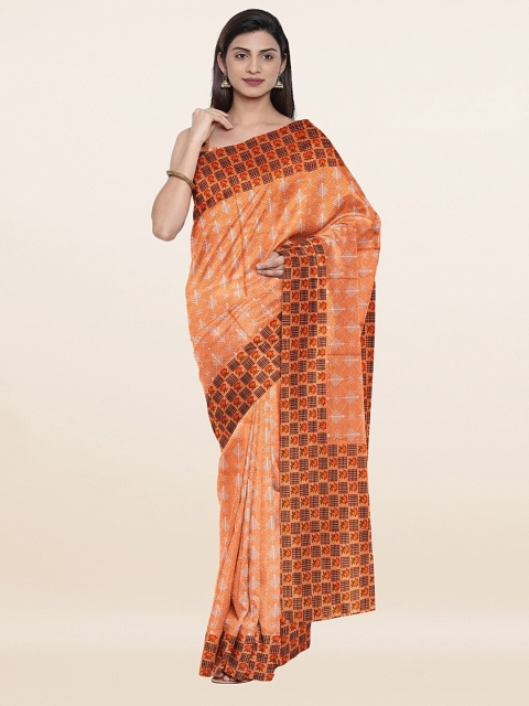 

Pothys Women Peach Sarees