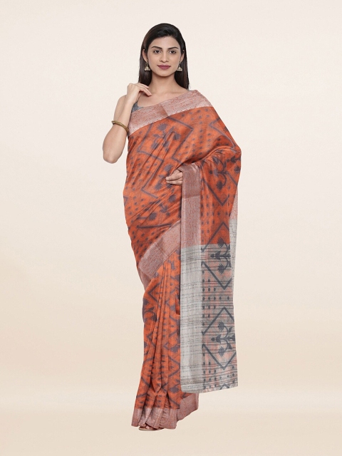 

Pothys Women Peach Sarees