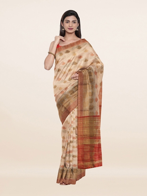 

Pothys Women Cream Sarees