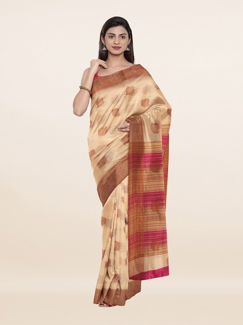 

Pothys Women Cream Sarees