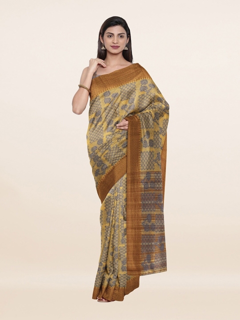 

Pothys Women Yellow Sarees