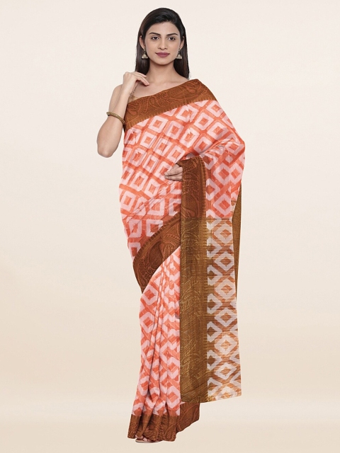 

Pothys Women Peach Sarees