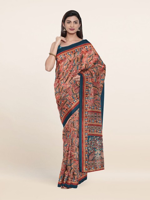 

Pothys Women Peach Sarees