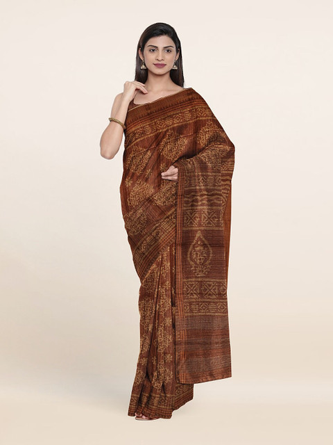 

Pothys Women Brown Sarees