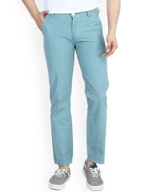 

TAHVO Men Green Comfort Chinos Trousers