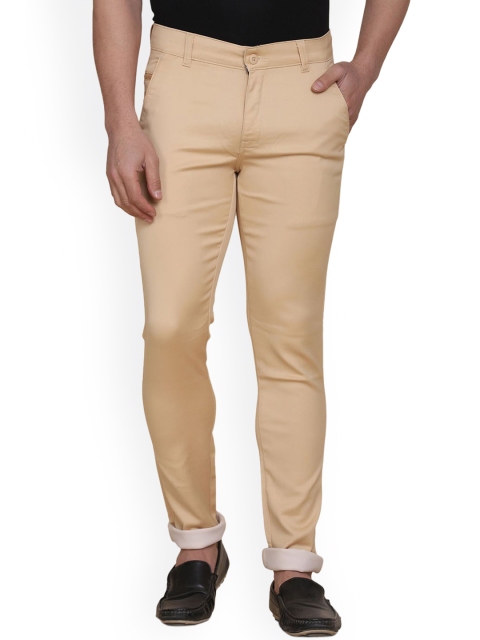 

TAHVO Men Beige Comfort Chinos Trousers